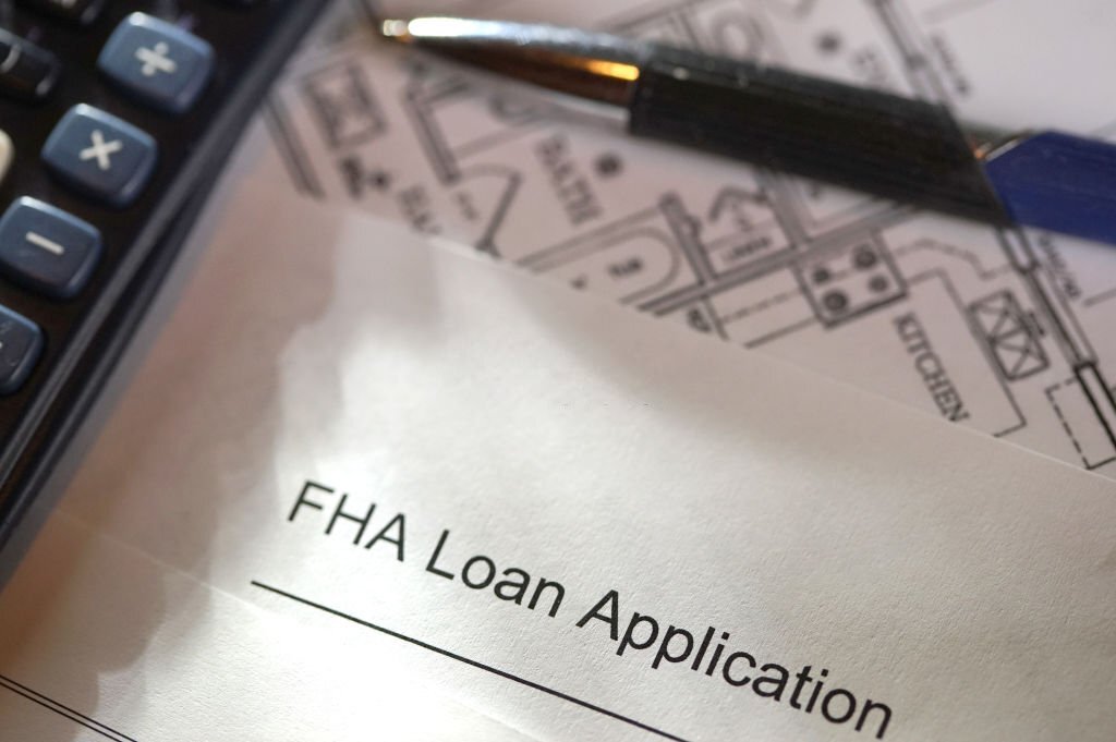 close up shot of fha loan